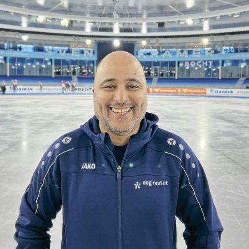 Hamid Hamid deelnemer van Schaats je Sterk